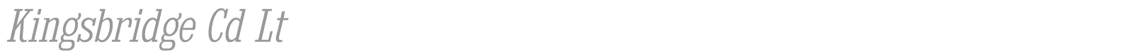 Kingsbridge font preview